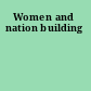 Women and nation building