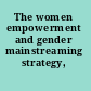 The women empowerment and gender mainstreaming strategy, 1996-2000