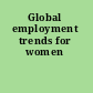 Global employment trends for women