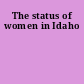 The status of women in Idaho