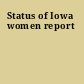 Status of Iowa women report