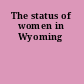 The status of women in Wyoming