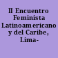 II Encuentro Feminista Latinoamericano y del Caribe, Lima- -Perú