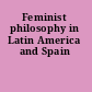 Feminist philosophy in Latin America and Spain