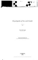 Encyclopedia of sex and gender /