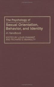 The Psychology of sexual orientation, behavior, and identity : a handbook /