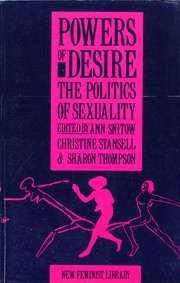 Powers of desire : the politics of sexuality /
