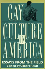 Gay culture in America : essays from the field /