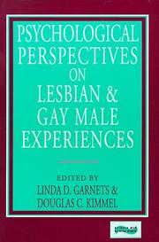 Psychological perspectives on lesbian and gay male experiences /