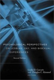 Psychological perspectives on lesbian, gay, and bisexual experiences /