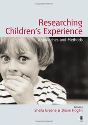 Researching children's experience : methods and approaches /