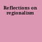 Reflections on regionalism