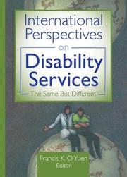 International perspectives on disability services : the same but different /