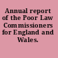 Annual report of the Poor Law Commissioners for England and Wales.