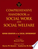 Comprehensive handbook of social work and social welfare.