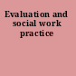 Evaluation and social work practice