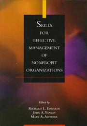 Skills for effective management of nonprofit organizations /