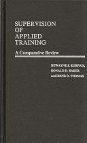 Supervision of applied training : a comparative review /