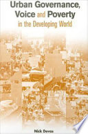 Urban governance, voice, and poverty in the developing world