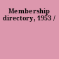 Membership directory, 1953 /