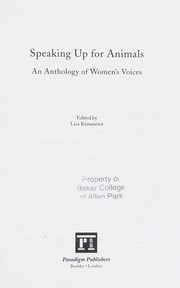 Speaking up for animals : an anthology of women's voices /