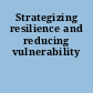 Strategizing resilience and reducing vulnerability