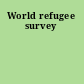 World refugee survey