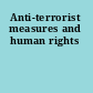 Anti-terrorist measures and human rights