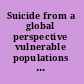 Suicide from a global perspective vulnerable populations and controversies /