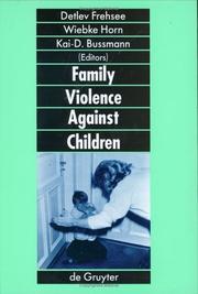 Family violence against children : a challenge for society /