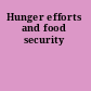 Hunger efforts and food security