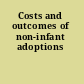 Costs and outcomes of non-infant adoptions