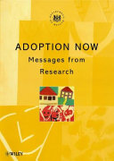 Adoption now : messages from research /