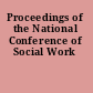 Proceedings of the National Conference of Social Work