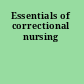 Essentials of correctional nursing