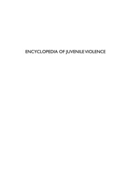 Encyclopedia of juvenile violence /