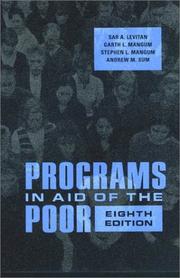 Programs in aid of the poor /