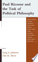 Paul Ricœur and the task of political philosophy