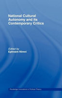 National cultural autonomy and its contemporary critics