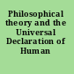 Philosophical theory and the Universal Declaration of Human Rights
