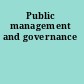 Public management and governance