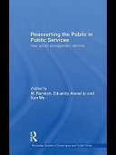 Reasserting the public in public services new public management reforms /