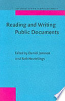 Reading and writing public documents problems, solutions, and characteristics /