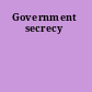 Government secrecy