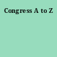 Congress A to Z