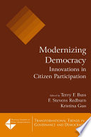 Modernizing democracy innovations in citizen participation /