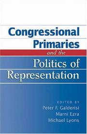 Congressional primaries and the politics of representation /