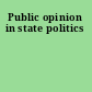 Public opinion in state politics