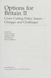 Options for Britain. cross cutting policy issues : changes and challenges /