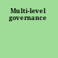Multi-level governance